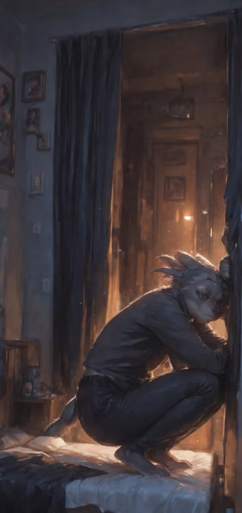 Eine Ganzkörperillustration einer anthropomorphen weiblichen Füchsin mit rotem und... Nokia 2 dot 2