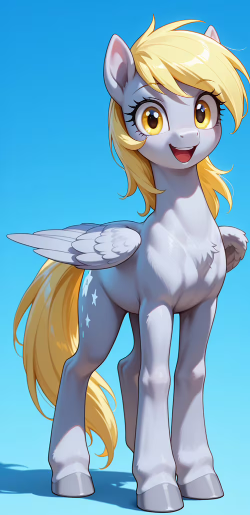 Eine digitale Ganzkörperdarstellung der Figur „Derpy Hooves“ aus der Zeichentrickserie... Samsung Galaxy J4 Core