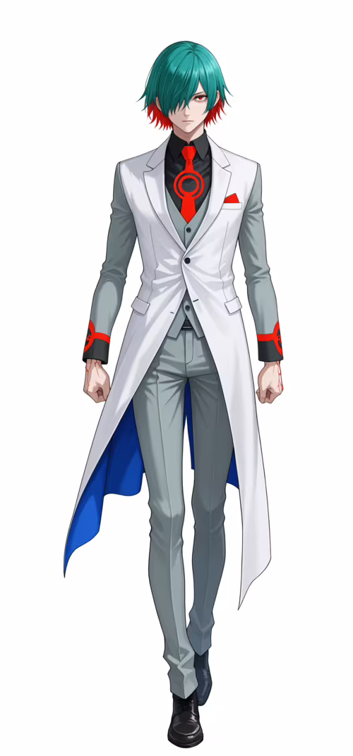 Eine Ganzkörperillustration des Anime-Charakters Hibari aus Tohyōgi, die sein hellblaues... Samsung Galaxy S22 Ultra