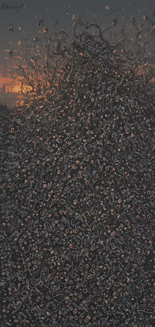 Ein Kunstwerk im Stil des Ukiyo-e, das einen ätherischen Geist darstellt, der aus... Nokia 2 dot 2