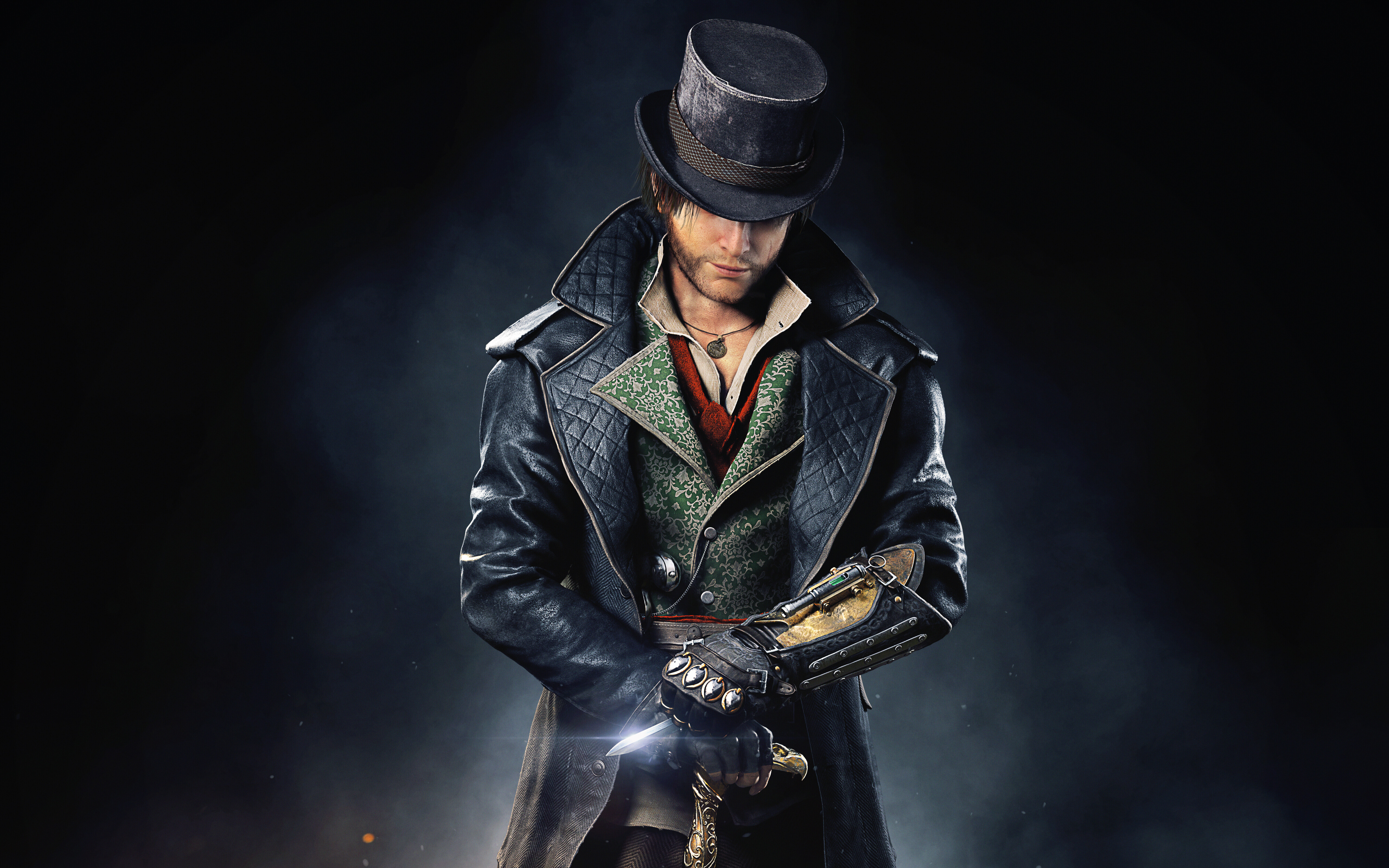 Eine filmische Nahaufnahme von Jacob Frye aus dem Videospiel Assassin’s Creed Syndicate.
