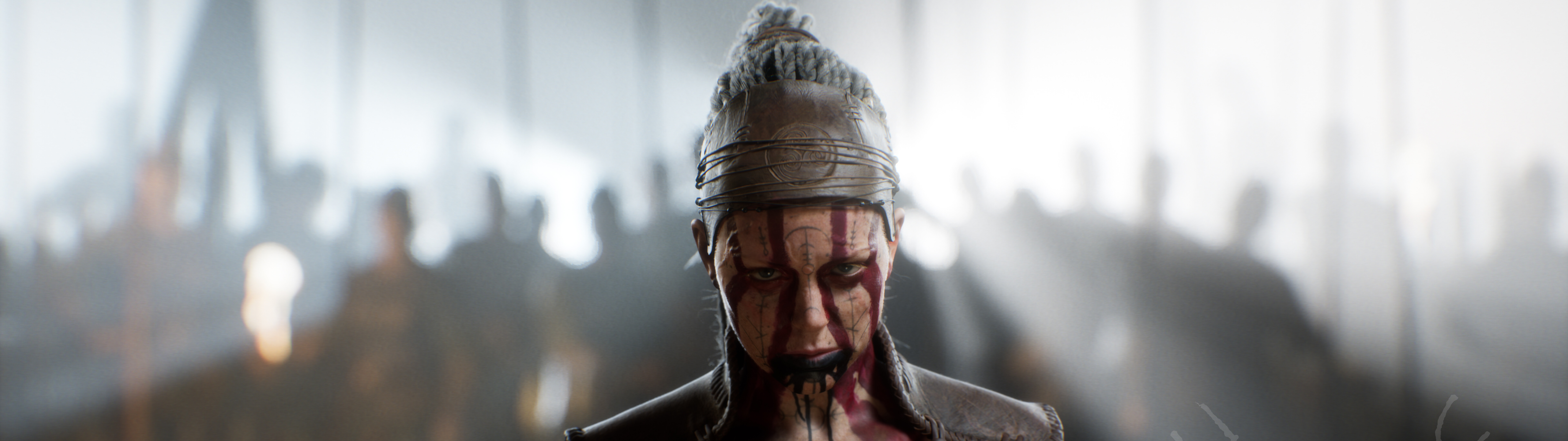 Ein detailliertes, filmisches Porträt von Senua, der Hauptfigur aus Senua's Saga: Hellblade II.
