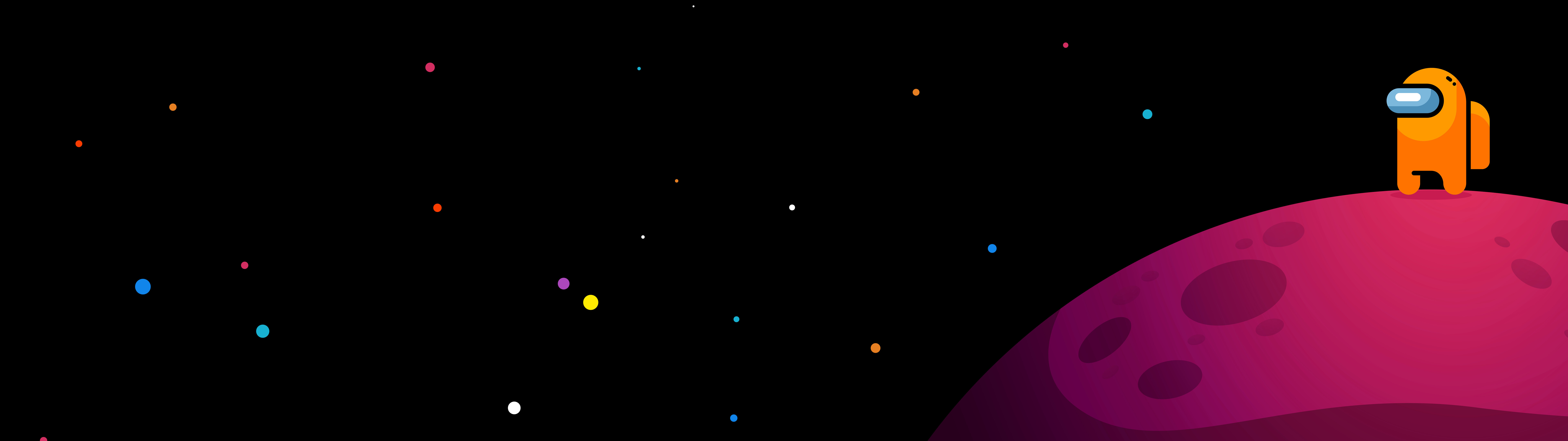 Ein farbenfroher Charakter aus dem Spiel Among Us, der zu einer Crew gehört.