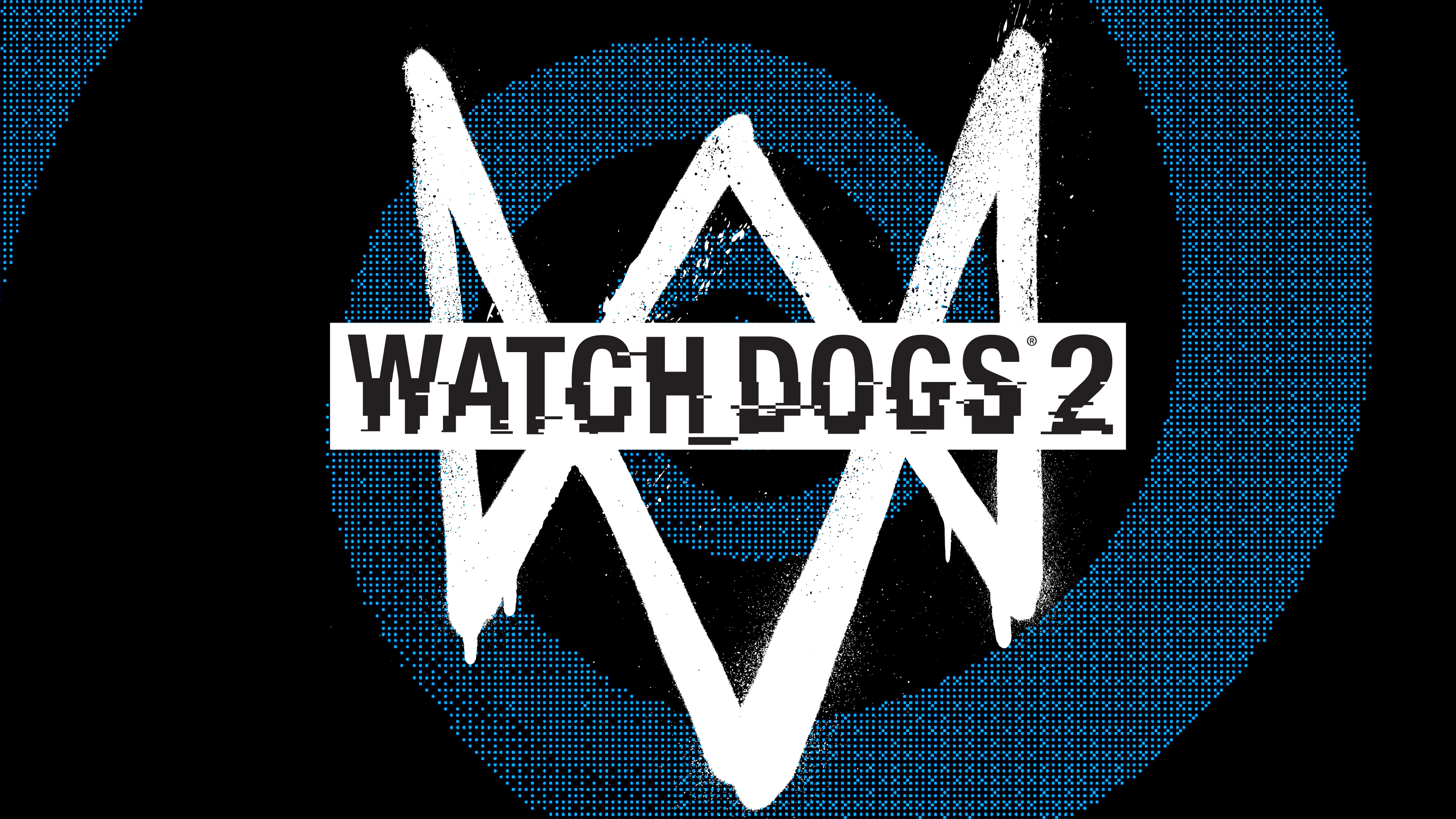 Stilisierte Grafik, die Marcus Holloway aus dem Videospiel Watch Dogs 2 mit einem digitalen, auf Hacker-Themen basierenden Design zeigt.
